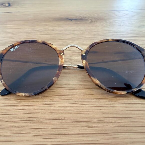 Ray-Ban Round Fleck Sunglasses